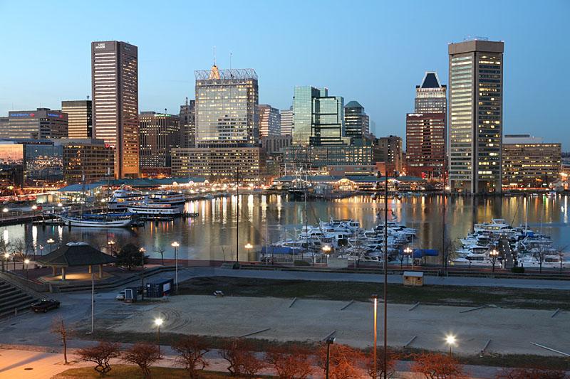 Baltimore Skyline At Twilight 1