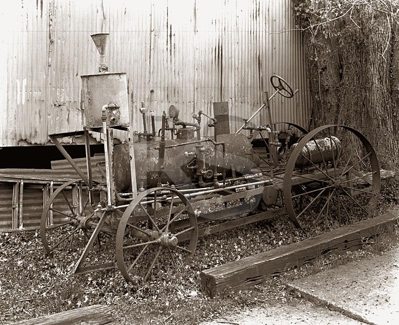 Allentown Steam Tractor, Black & White