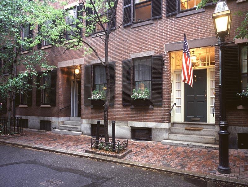 Beacon Hill, Home & American Flag Keywords: boston,beantown,new england 