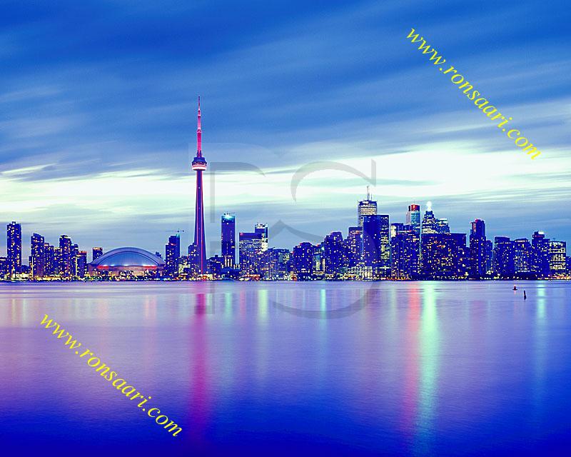 Toronto Skyline At Dusk