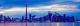Toronto Skyline At Dusk Panoramic