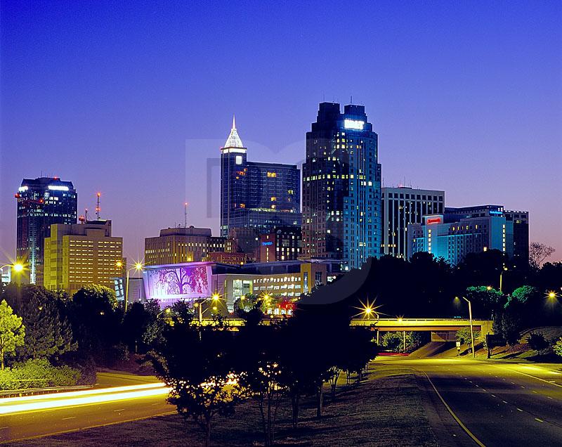 Raleigh Skyline At Dawn