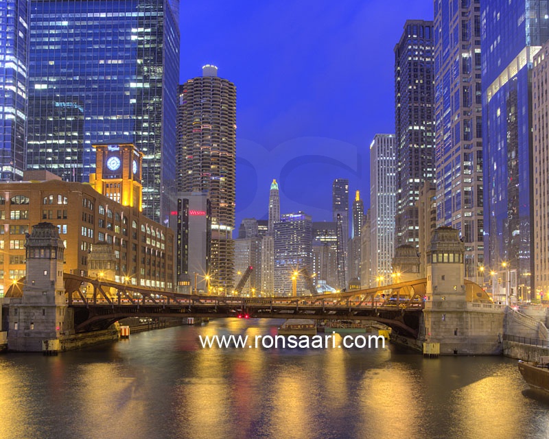 Chicago River An La Salle Street Bridge