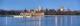 City Park and Denver Skyline At Dawn Panoramic