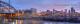 Speer Boulevard Bridge, Platte River, and Denver Skyline