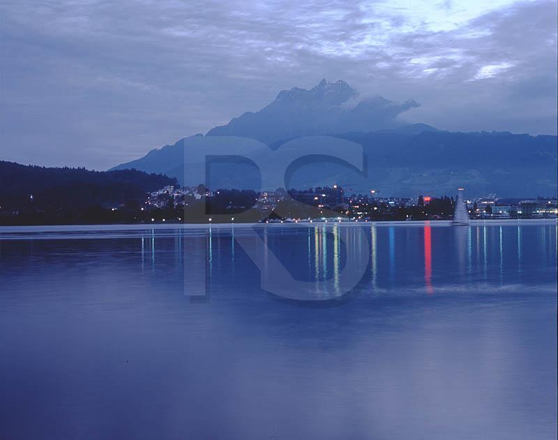 Lake Lucerne At Night