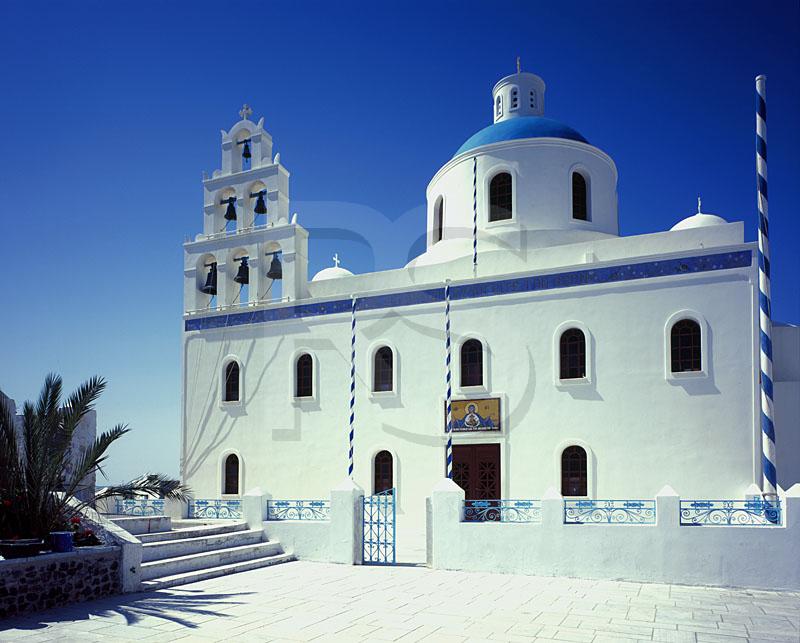 Oia Greek Orthodox Church In Main Square