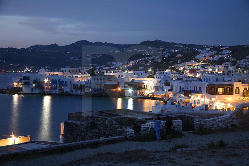 Mykonos Town At Dusk 2
