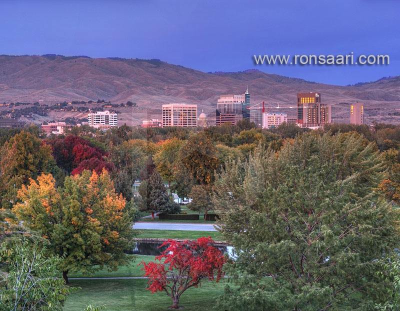 Boise Skyline And Ann Morrison Park