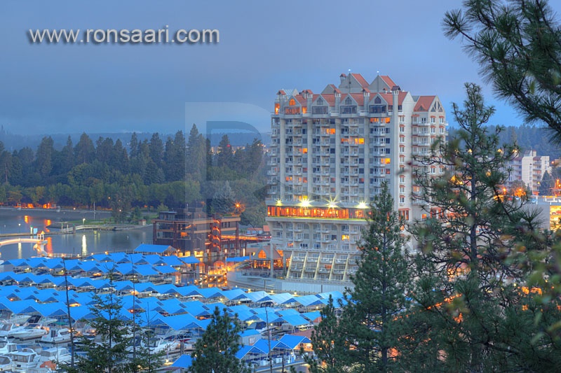 Coeur d'Alene Skyline At Dawn