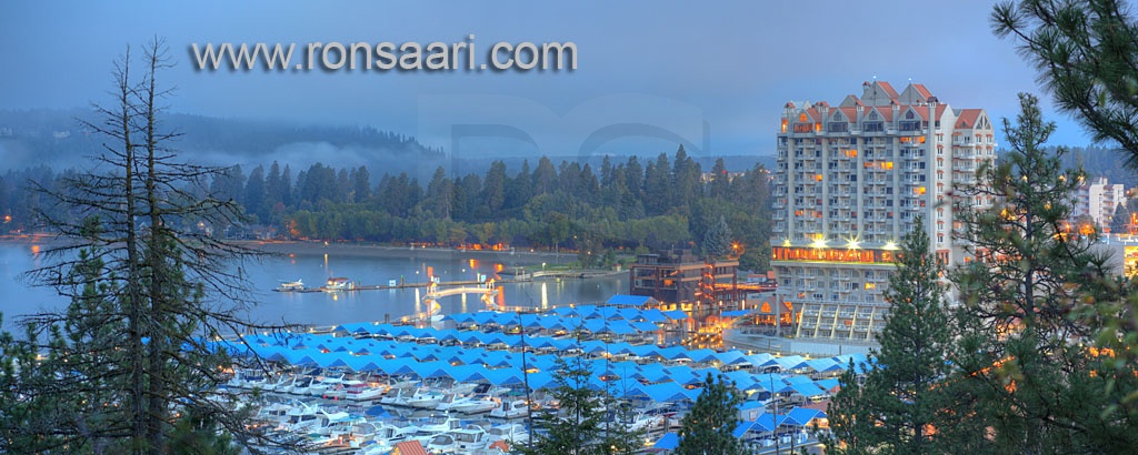 Coeur d'Alene Skyline At Dawn