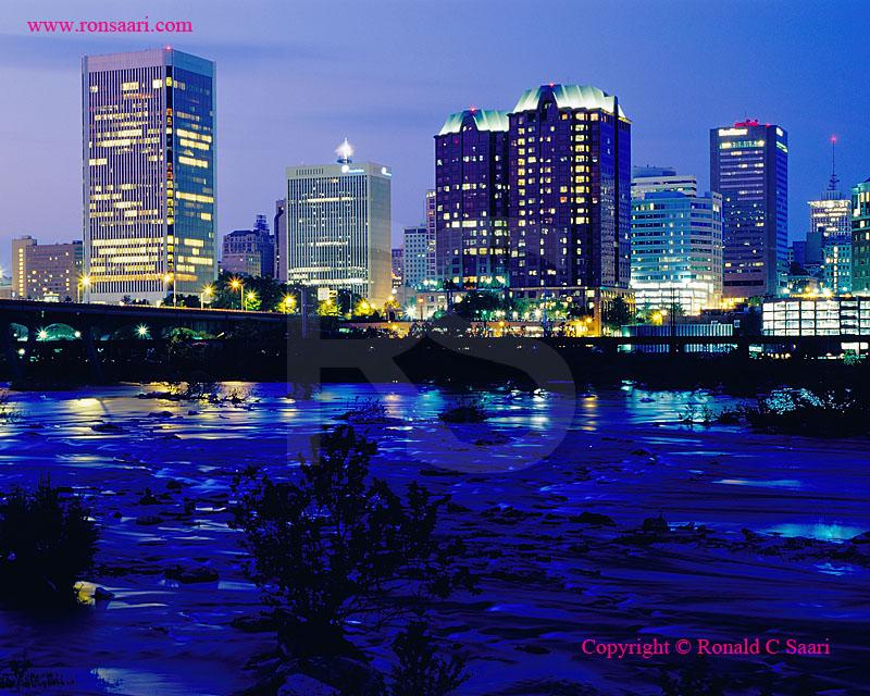 Richmond Skyline At Dusk