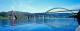 Wheeling Suspension Bridge And Fort Henry Bridge, Panoramic