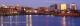 Wilmingon Skyline At Dusk Panoramic 2