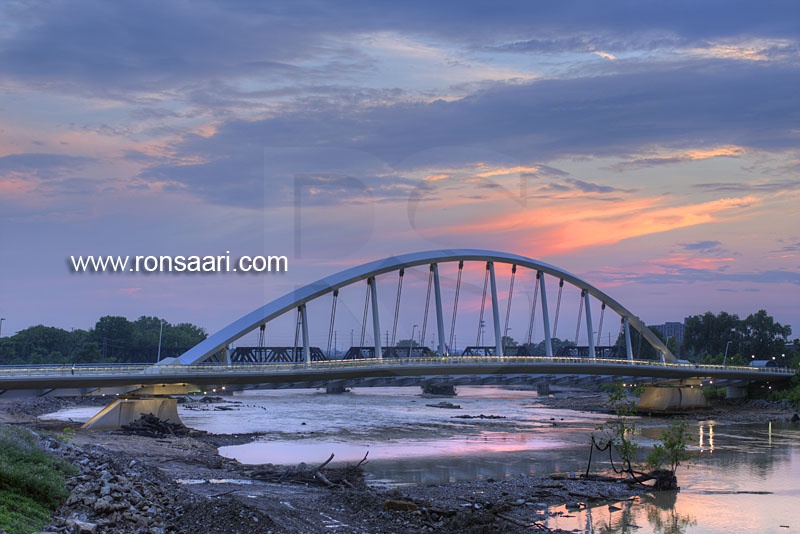 Main Street Bridge At Sunset