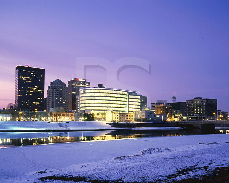 Dayton Skyline At Dawn