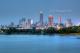Cleveland Skyline And Lake Erie At Dusk