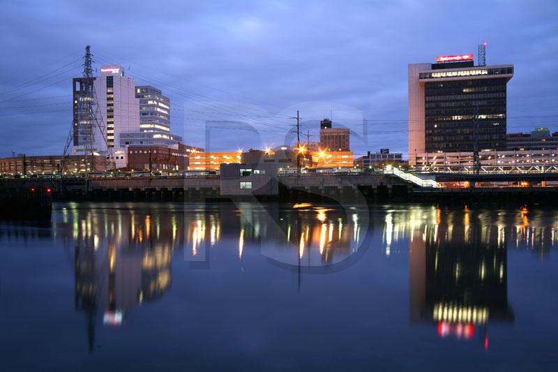 Bridgeport Skyline At Dawn,