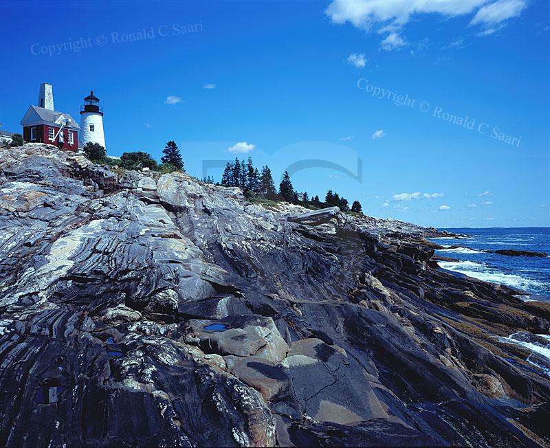 Pemaquid Point Lighthouse and Maine Coastline