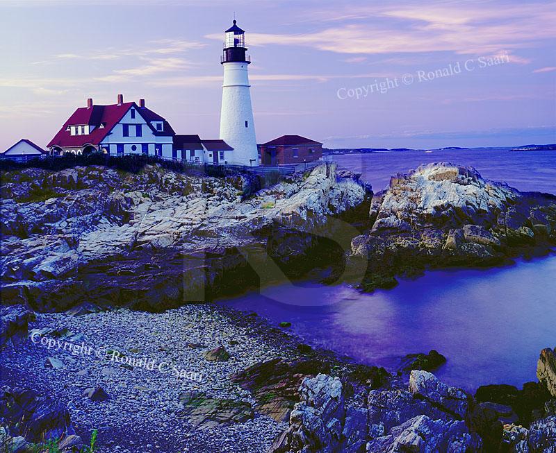 Portland Head Lighthouse At Twilight
