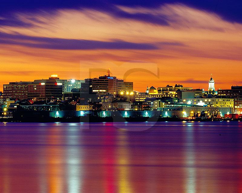 Portland Skyline At Dusk