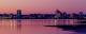 New Haven Skyline At Dusk Panoramic 1
