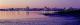 New Haven Skyline At Dusk Panoramic 2