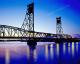 Portsmouth Memorial Bridge At Dusk