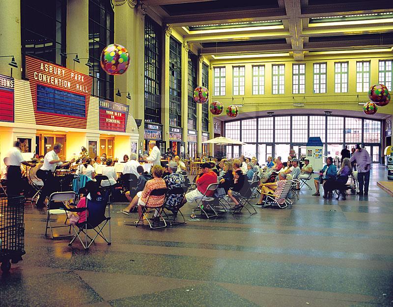 Asbury Park Concert Band Performance In Convention Hall Arcade
