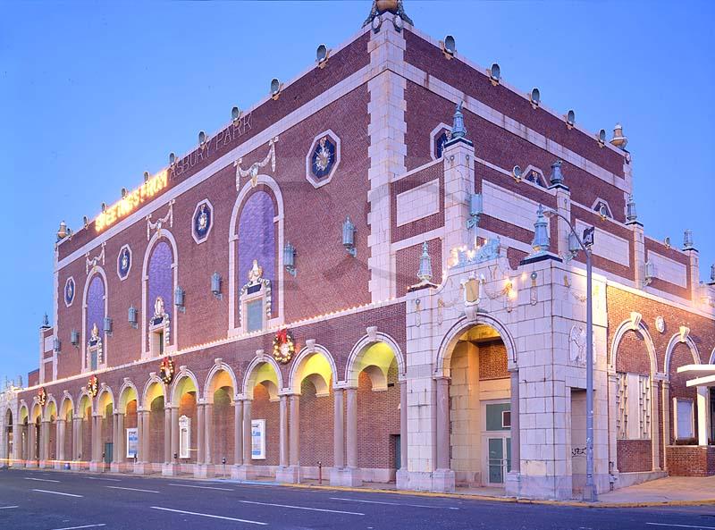 Convention Hall, at night
