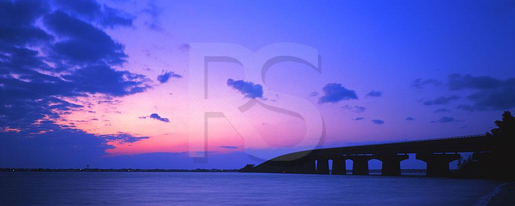 Barnegat Bay and Dorland J. Henderson Memorial Bridge Panoramic 1