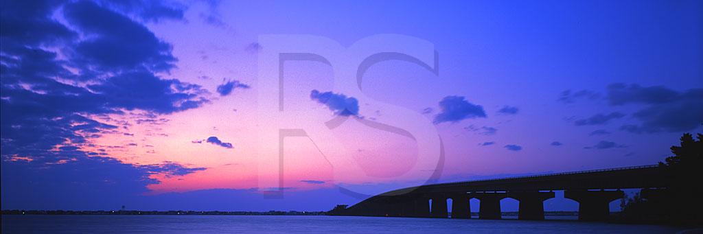 Barnegat Bay and Dorland J. Henderson Memorial Bridge Panoramic 2