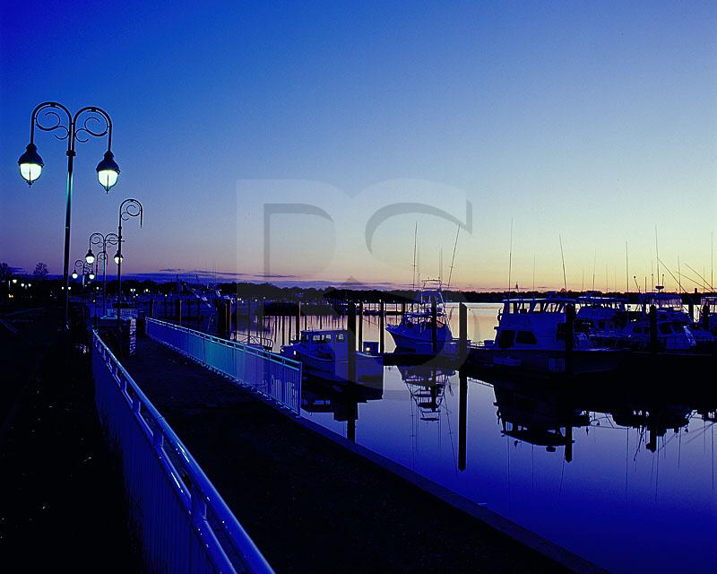 Belmar Marina At Dusk