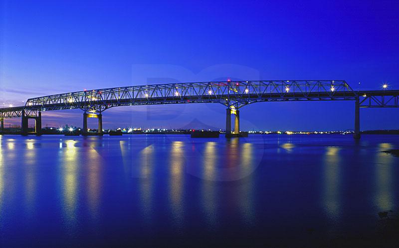 Betsy Ross Bridge At Dusk