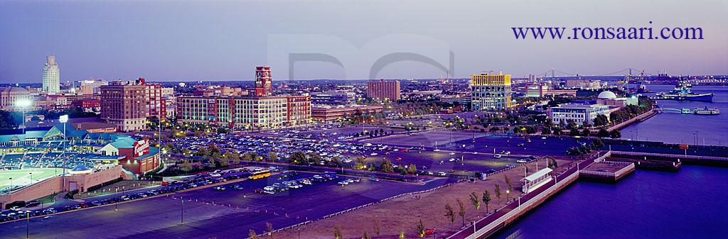 Camden Skyline Aerial View At Dusk Panoramic