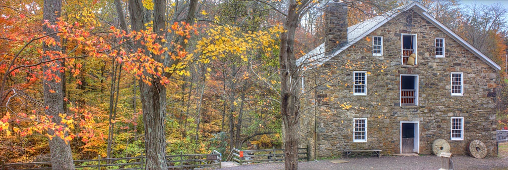 Cooper Mill In Autumn Panoramic