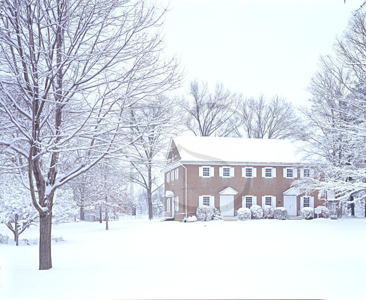Crosswicks Friends Meetinghouse, In Winter