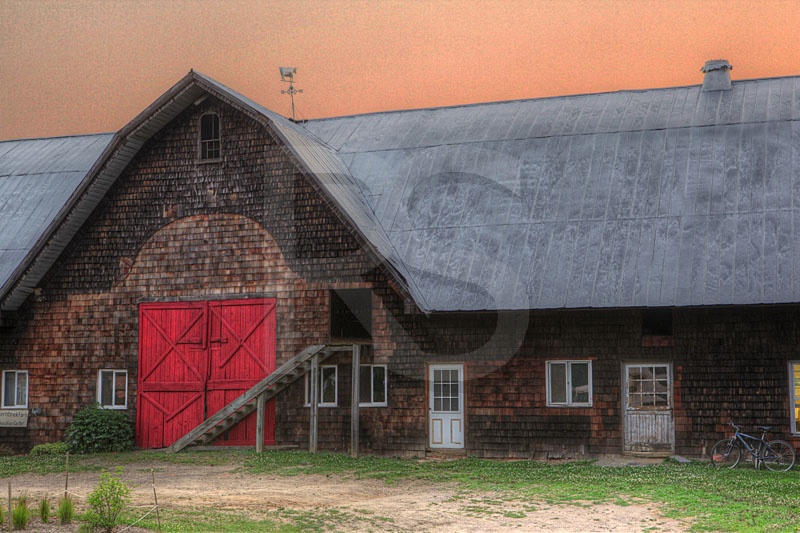 Barn At Sunset, Fernbrook Farms