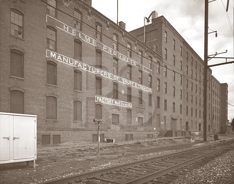Helme Tobacco Company Snuff Mill, Black & White