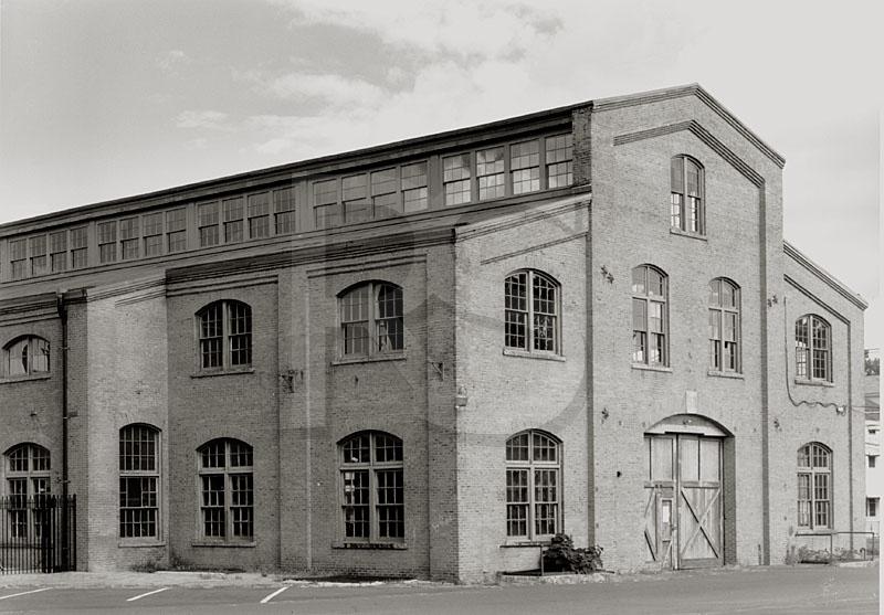 Invention Factory, Roebling Works, Black & White