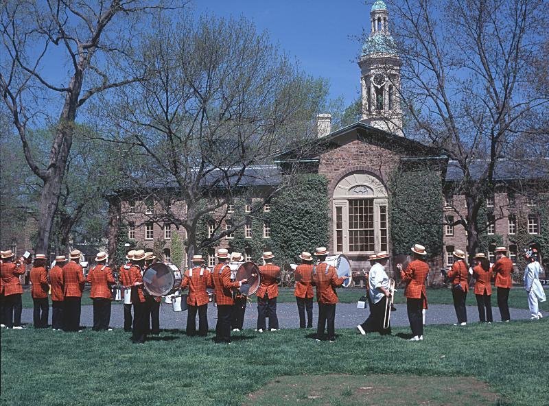 Nassau Hall And Marching Band, Princeton University