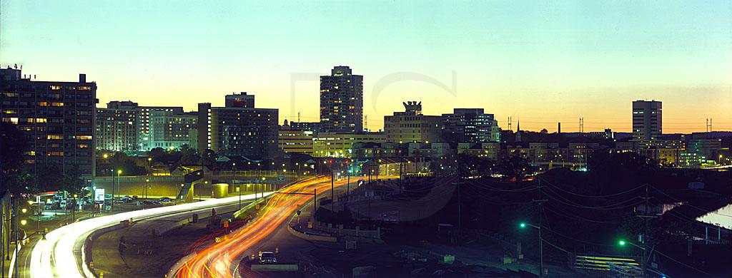 New Brunswick Skyline At Dusk Panoramic 1