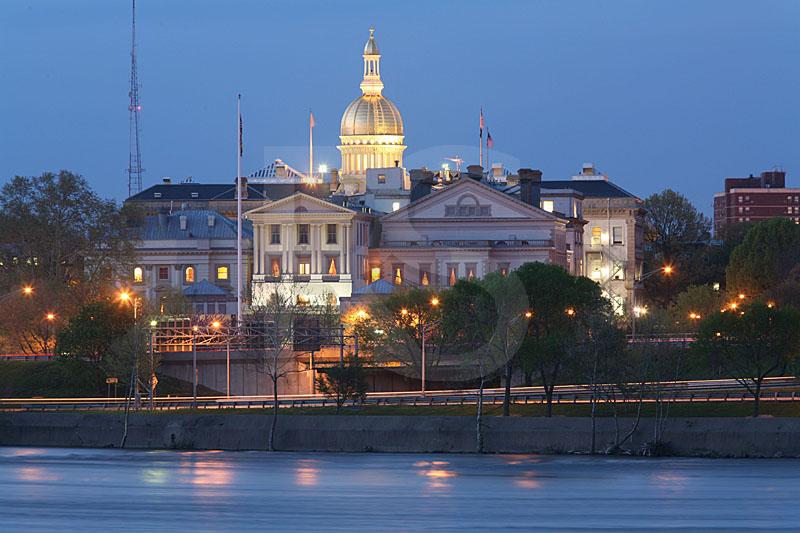 New Jersey State Capitol At Night 2