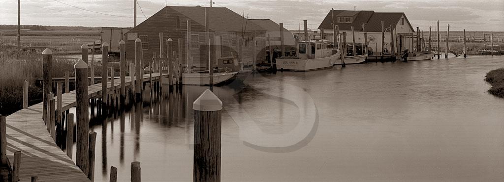 Oyster Creek Panoramic, Black & White