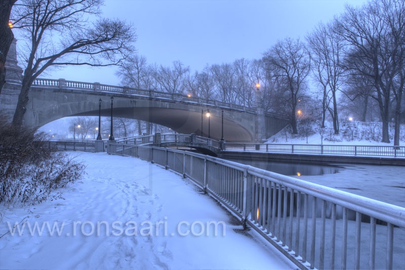 Park Avenue Bridge At Dusk, Branch Brook Park