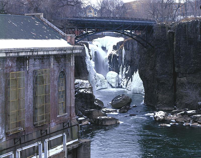 Great Falls of the Passaic River, Frozen In Winter