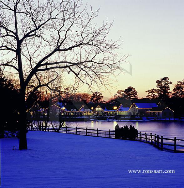 Historic Smithville At Dusk