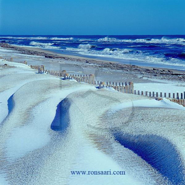 Snow-Covered Dunes