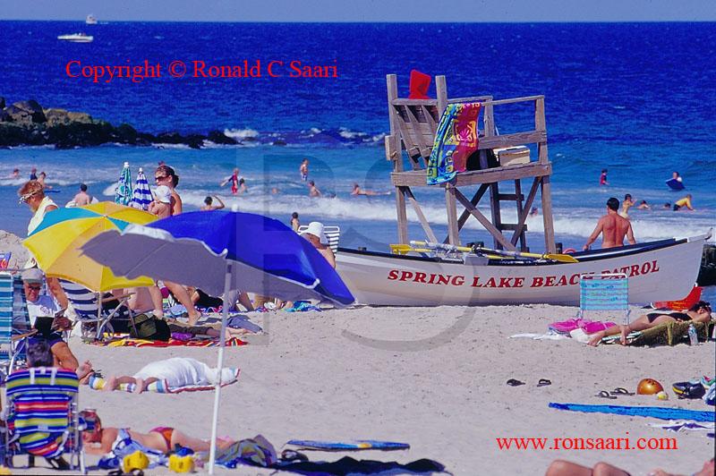 Spring Lake Beach In Summer