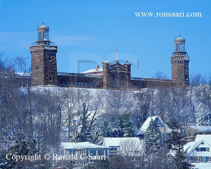 Twin Lights in Winter